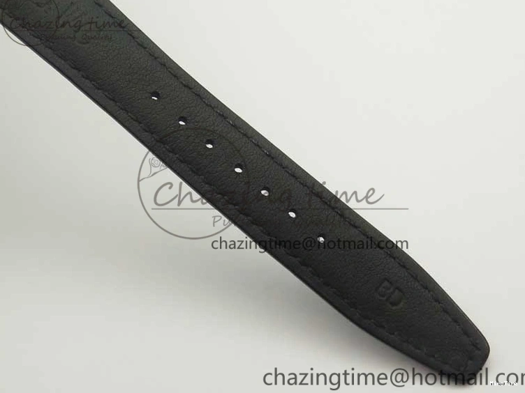 MIROTIME 0518 Portofino Automatic SS TWF 1:1 Best Edition Black Dial on Black Leather Strap A TravelReady 7199
